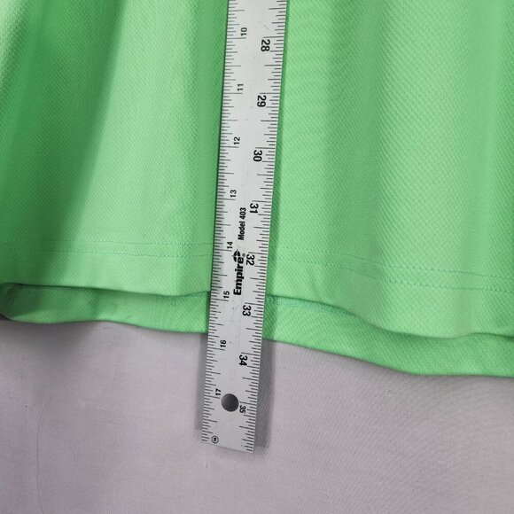 Callaway Swing Tech Golf Polo Men's XXL Opti Dri Neon Green Athleisure Shirt - Picture 5 of 7